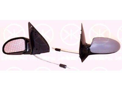 Exterior Mirror, w/primer, Control: cable pull, Convex, Left