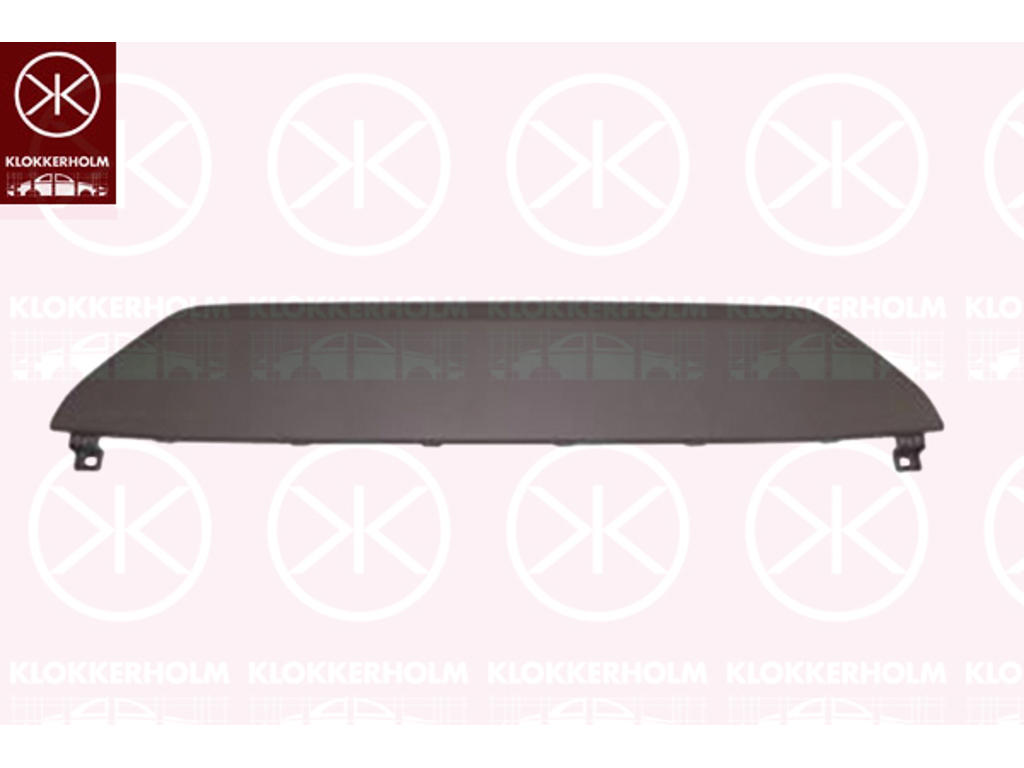 Bumper, Front, Grained, Upper section