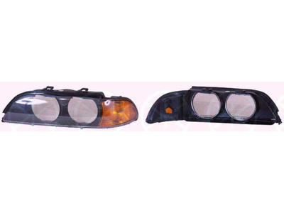 Diffusing Lens, headlight, Left, Indicator Colour: yellow, for vehicles without xenon light