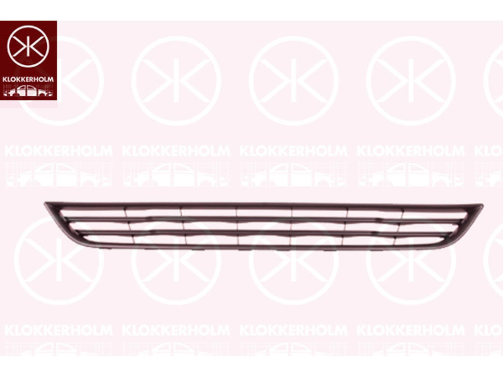 Ventilation Grille, bumper, Front, Lower Section, black