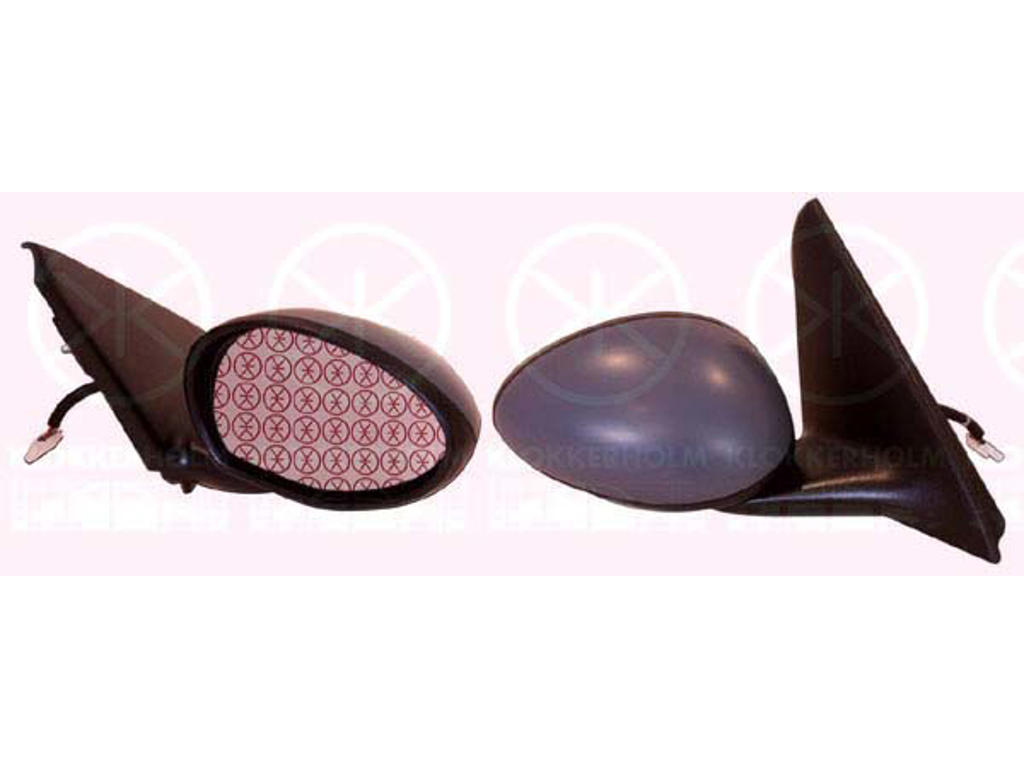 Exterior Mirror, w/primer, for electric mirror adjustment, Convex, Heatable, Right