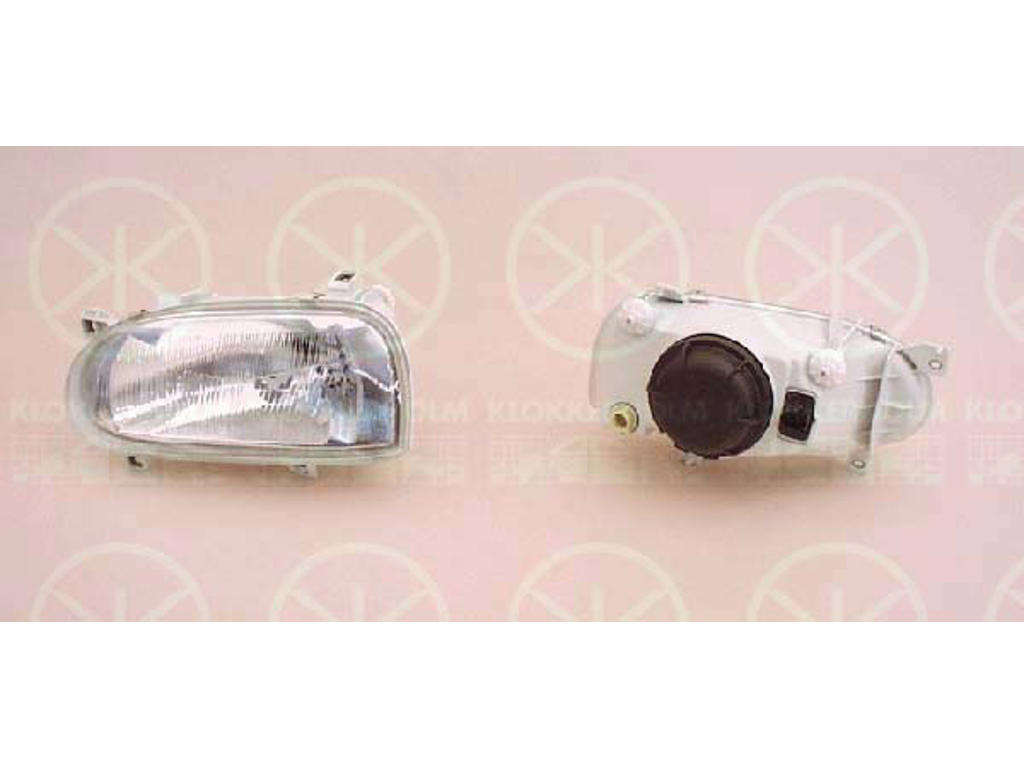 Headlight, Illuminance [lx]: 20, H4, T.Y.C, for vehicles with headlight levelling, for vehicles without headlight levelling, Right