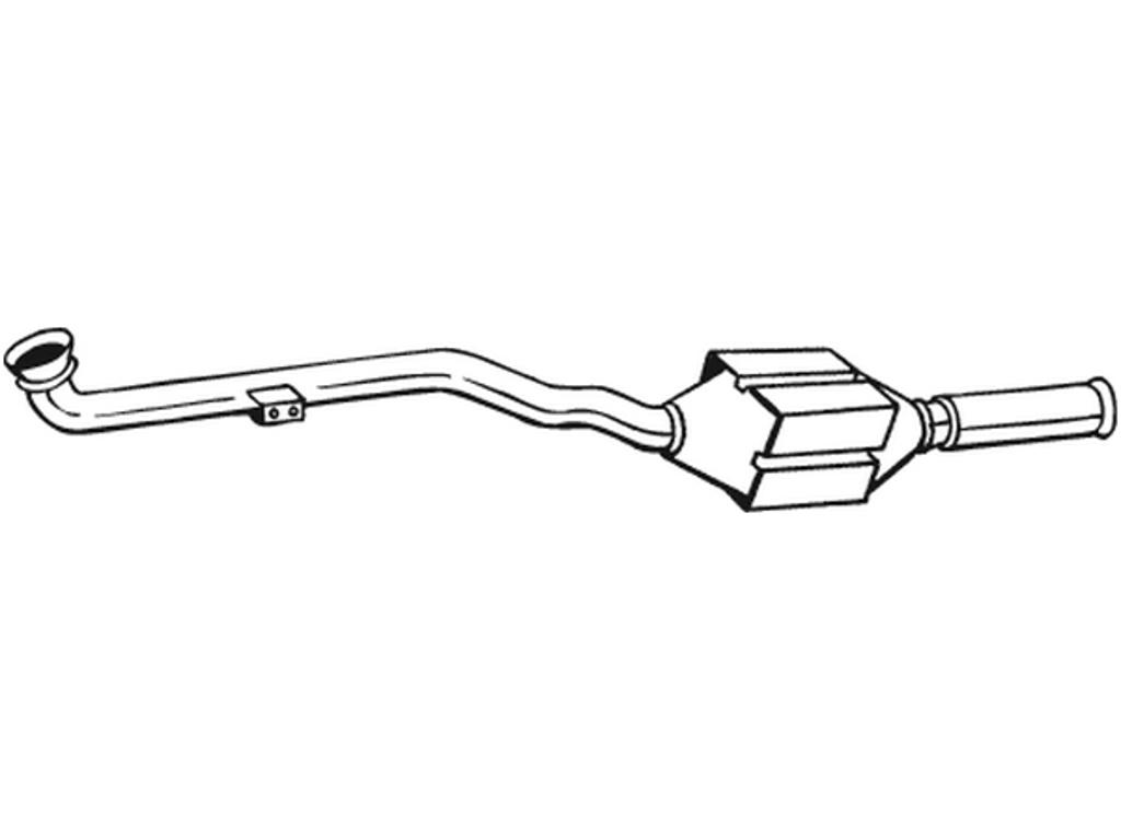 Catalytic Converter, with mounting parts, Emission Standard: Euro 2