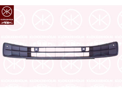Radiator Grille, Front, with hole(s) for park distance control, Lower Section, with mounting parts, Number of bores: 4