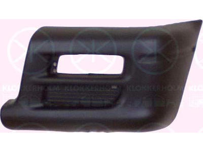 Bumper, black, Left Front