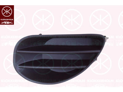 Ventilation Grille, bumper, Left Front, without hole(s) for fog lights