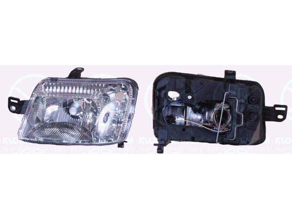 Headlight, H4, with motor for headlamp levelling, Right, Number of pins: 14, Illuminance [lx]: 17.5
