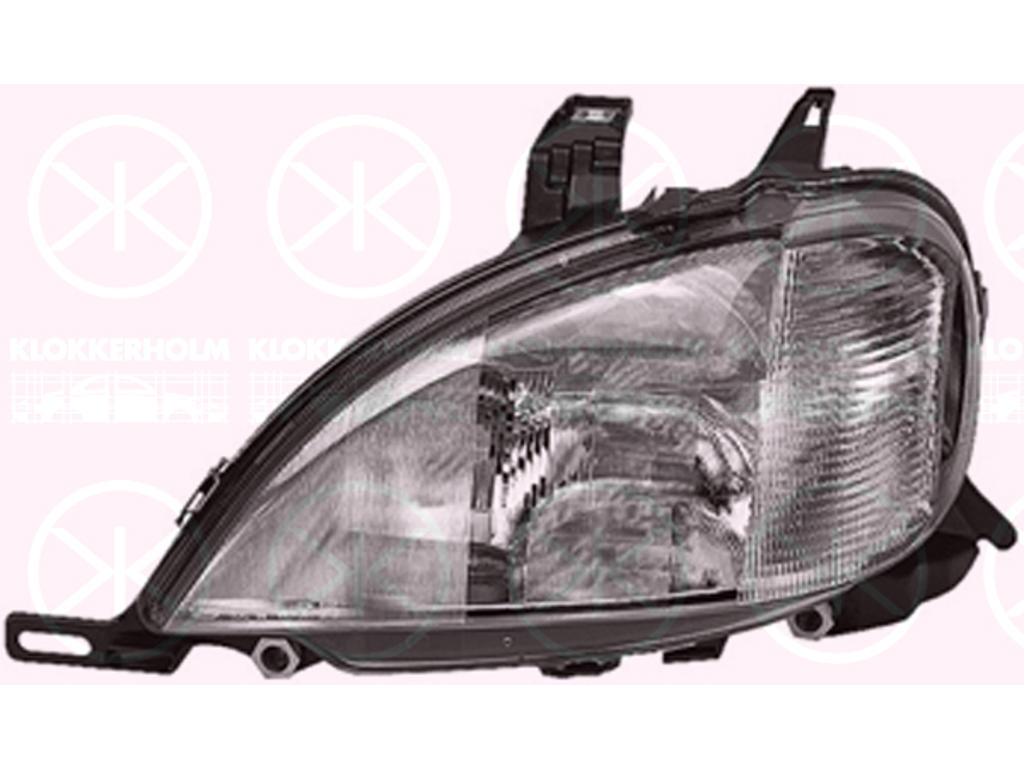 Headlight, H7/H1/H3, with motor for headlamp levelling, Hella, Left, Illuminance [lx]: 17.5
