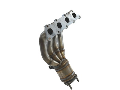 Catalytic Converter, with mounting parts, Euro 4, with environmental seal: 001