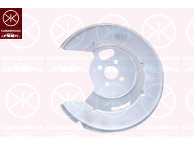 Dekplaat, remschijf, Achteras links, Diameter 1/2 [mm]: 285/37, Gegalvaniseerd