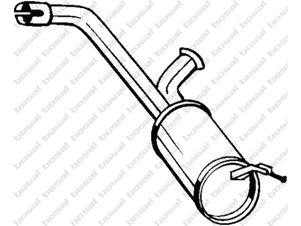 Strední tlumic výfuku, Doplnkový potrebný díl - viz seznam príslušenství:  