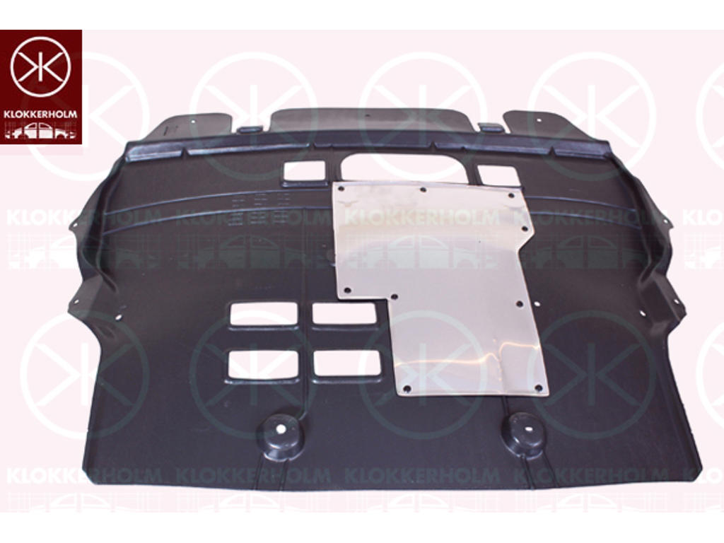 Engine Cover, Rear Section, Lower, Material: Aluminium/plastic