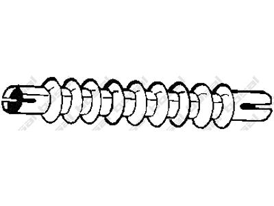 Exhaust Pipe, See accessories list for additionally required parts:  