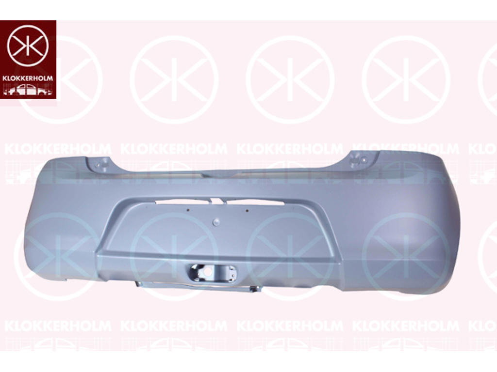 Bumper, w/primer, Rear, not for vehicle equipment line/variant: SPORT