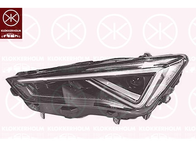 Headlight, Left, LED, for vehicles with adaptive front lighting, with motor for headlamp levelling, Valeo