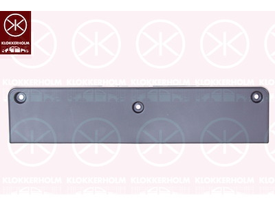 rendszámtábla tartó, elöl