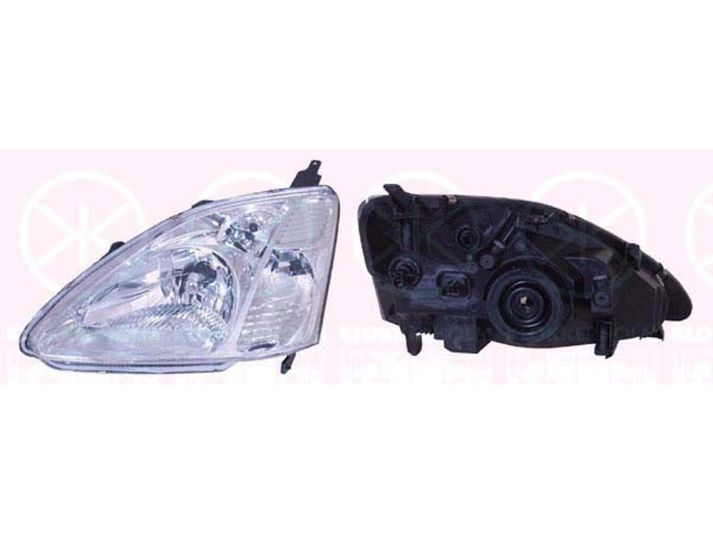 Koplamp, H4, Met regelmotor voor LWR, rechts, Belichtingssterkte [lx]: 25
