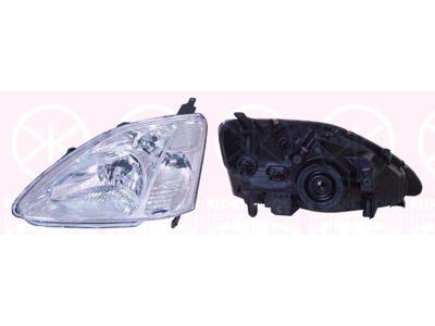 Headlight, H4, with motor for headlamp levelling, Left, Illuminance [lx]: 25