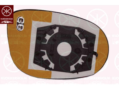 Mirror Glass, exterior mirror, Convex, Heatable, Left