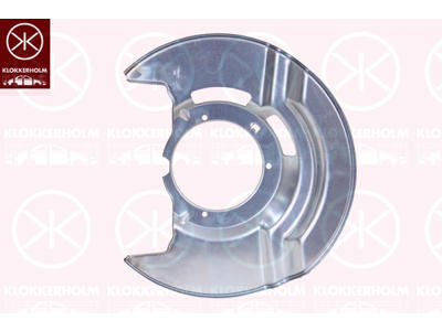 Splash Guard, brake disc, Front Axle Left, for brake disc diameter [mm]: 293, Zinc-coated