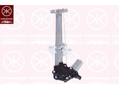 Window Regulator, OE-type, with electric motor, Electric, Left Rear