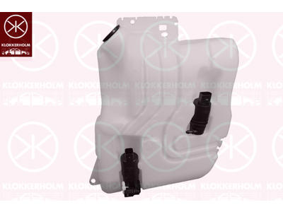 Washer Fluid Reservoir, window cleaning, for vehicles with headlamp cleaning system, with pump, 2, Capacity [litre]: 5
