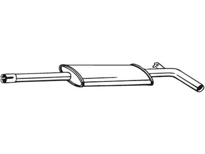 Centre Muffler, See accessories list for additionally required parts:  