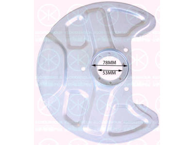 Bromssköld, Inte för ABS, framaxel, Diameter 1/diameter 2 [mm]: 310/53, förzinkad