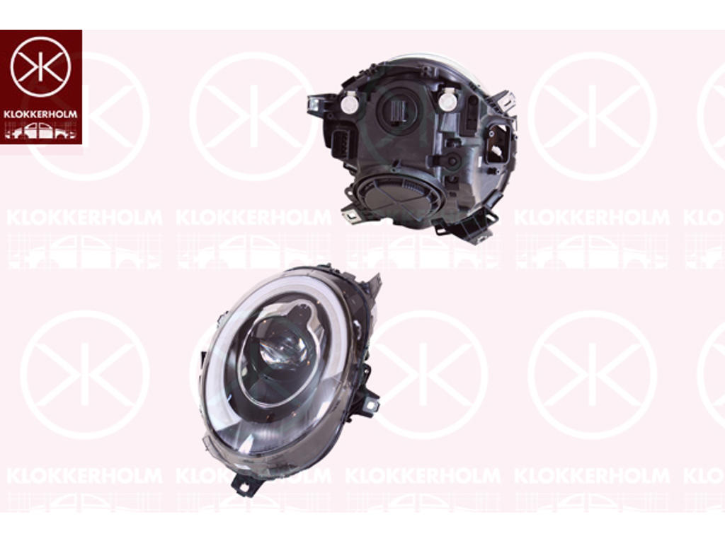 Headlight, Right, Illuminance [lx]: 17.5, LED, for vehicles with dynamic bending light, without lettering: MINI, Valeo