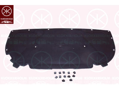 Engine Compartment Noise Insulation, Centre Section, Fitting Position: Bonnet