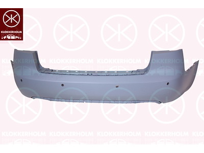 Bumper, w/primer, Rear, with hole(s) for park distance control