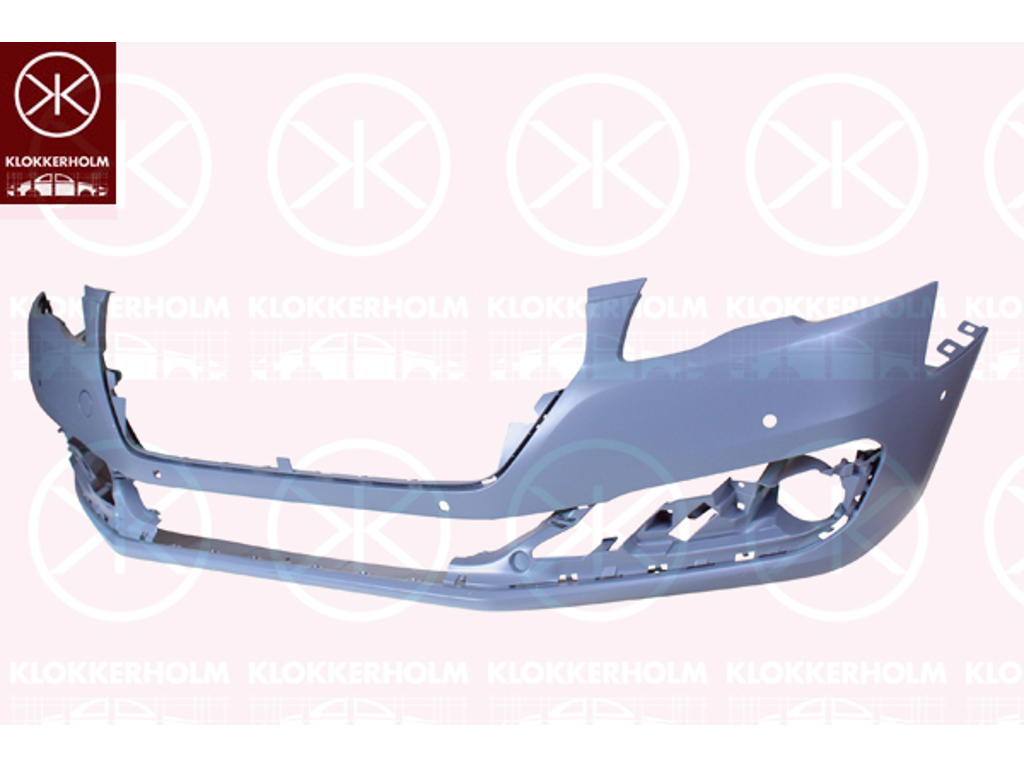 Bumper, primer, met gat(en) voor parkeerassistent, Voor, Aantal boringen: 6