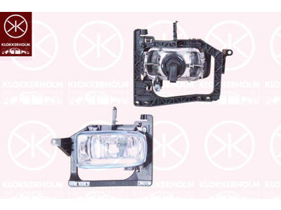 Front Fog Light, H1, without bulb holder, Left Front