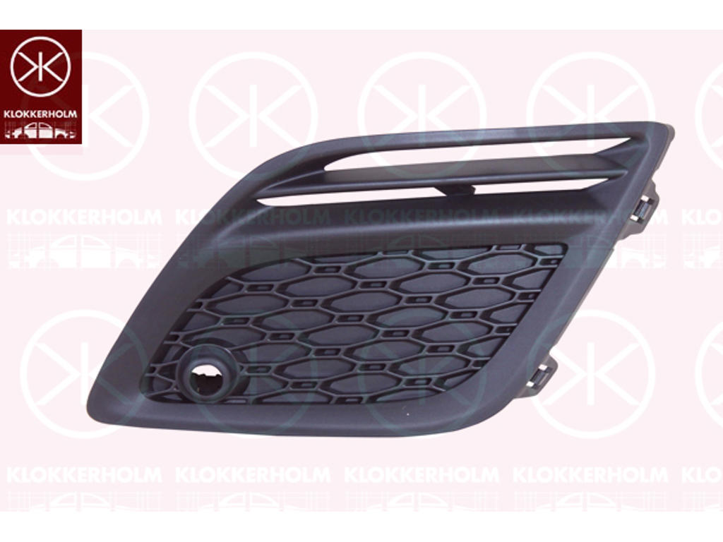 Ventilation Grilles, bumper, Right Front, with hole(s) for park distance control, without hole(s) for fog lights, dark grey