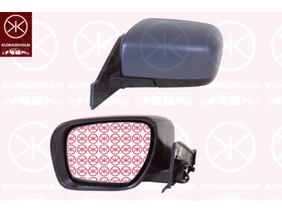 Exterior Mirror, Left, for electric mirror adjustment, Heatable, w/primer, Convex