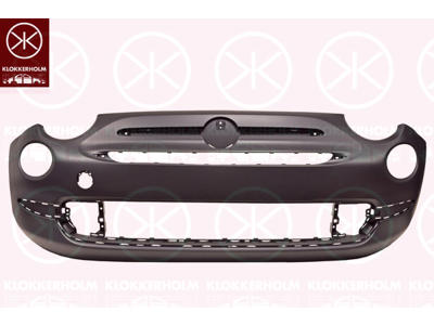 Bumper, w/primer, Front, with holes for trim/protective strip, Trim Level: LOUNGE