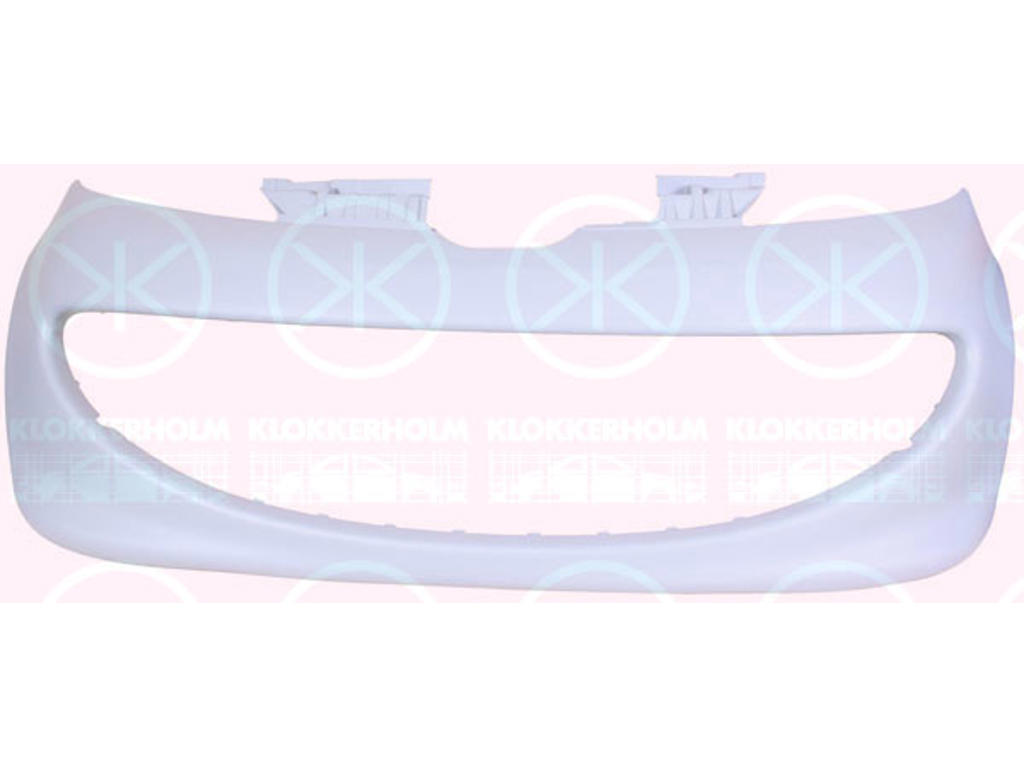Bumper, w/primer, Front, without hole(s) for fog lights