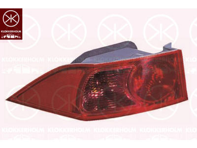 Achterlicht, 4-deurs, rechts, Modeljaar tot: 2005, Zonder lamphouder