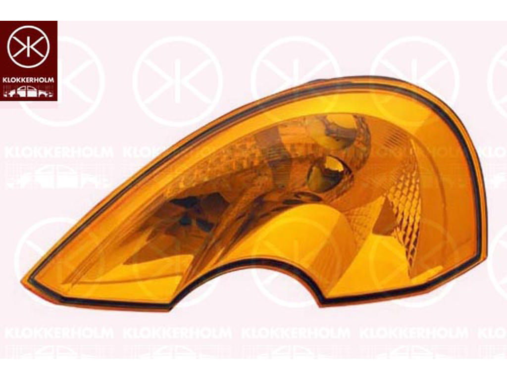 Direction Indicator, without bulb holder, yellow, Left Front