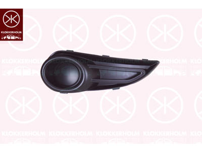 Ventilation Grille, bumper, Left Front, Outer section, black
