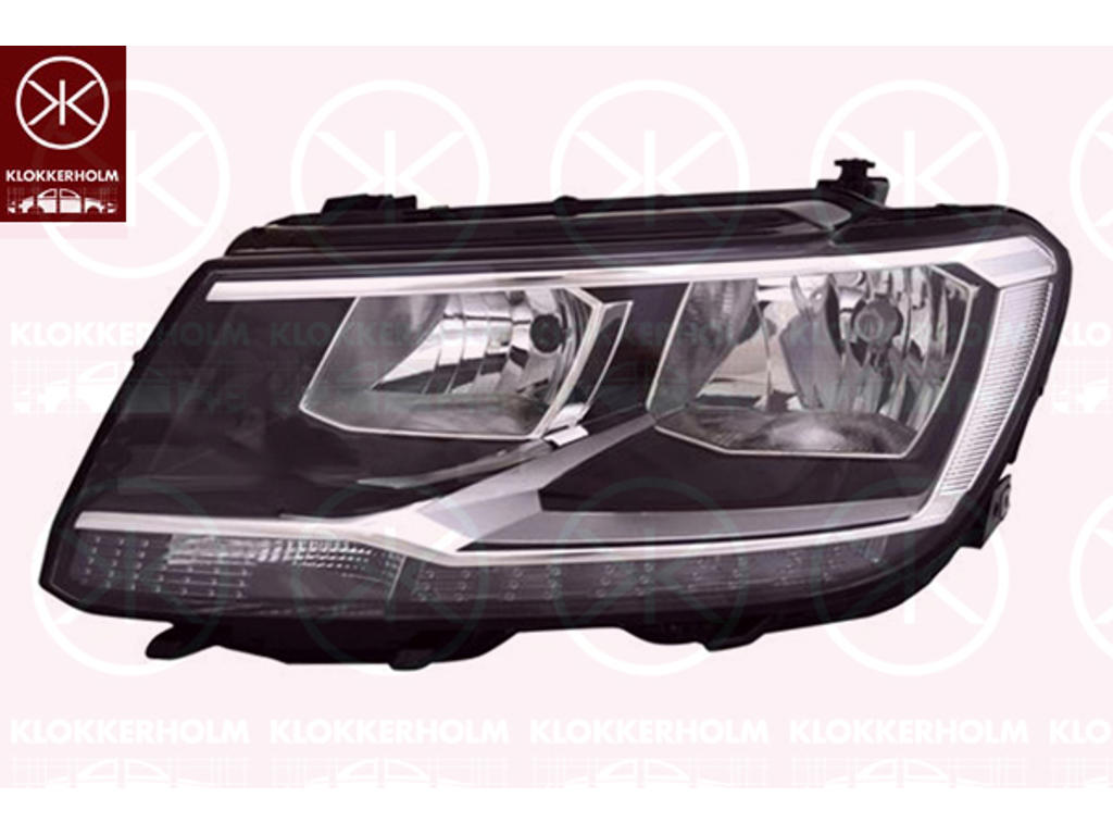 Hovedlyskaster, høyre, H7/H7, med kjørelys (LED), med motor for høydejustering hovedlys