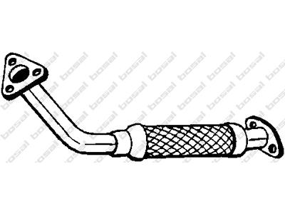 Exhaust Pipe, See accessories list for additionally required parts:  