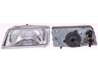 Headlight, H4, for vehicles with headlight levelling (hydraulic), Left, Illuminance [lx]: 17.5