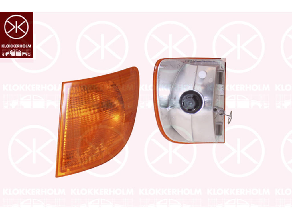 Direction Indicator, with bulb holder, yellow, Right