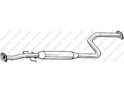 Centre Muffler, See accessories list for additionally required parts:  
